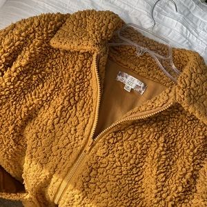 Pink Rose Brown Fur Coat